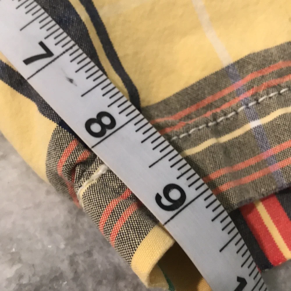 American‎ Eagle Shorts Mens 30 Yellow Plaid Preppy Eclectic Grandpa Golf Tennis